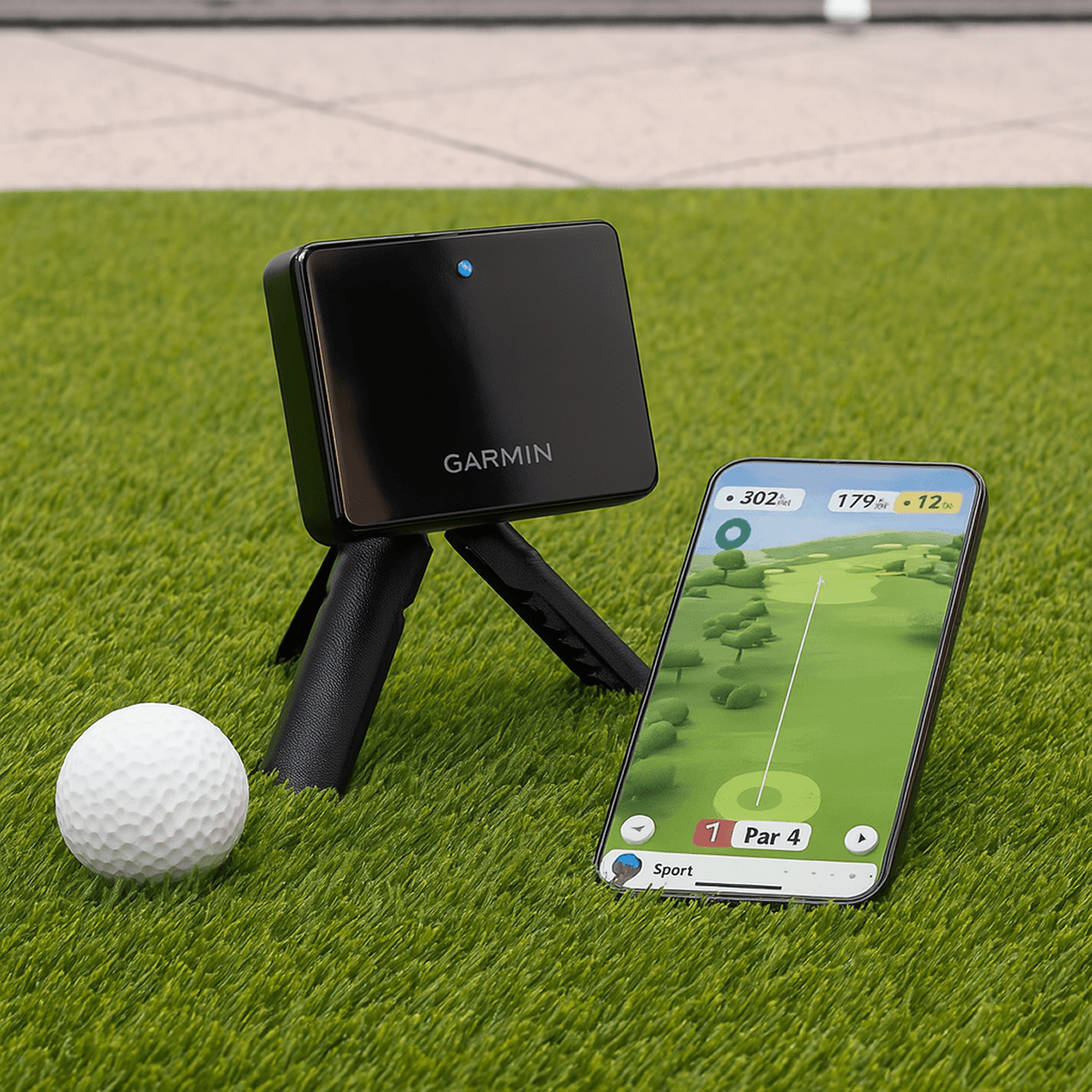 Garmin Approach Launch Monitor setup and data display
