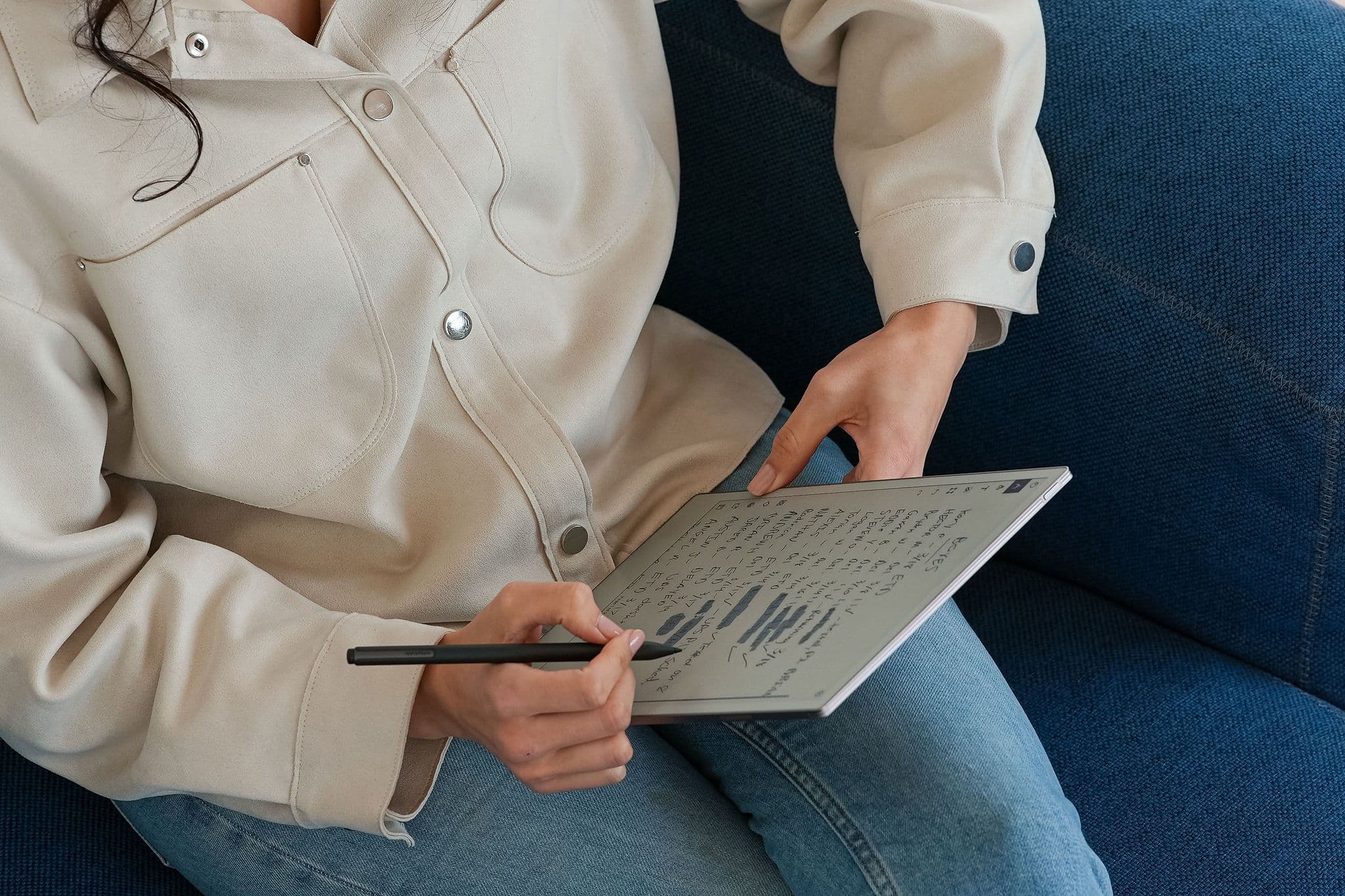 reMarkable Paper Pro in use