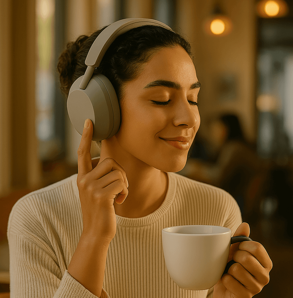 Sony WH-1000XM5 Headphones - Side Controls