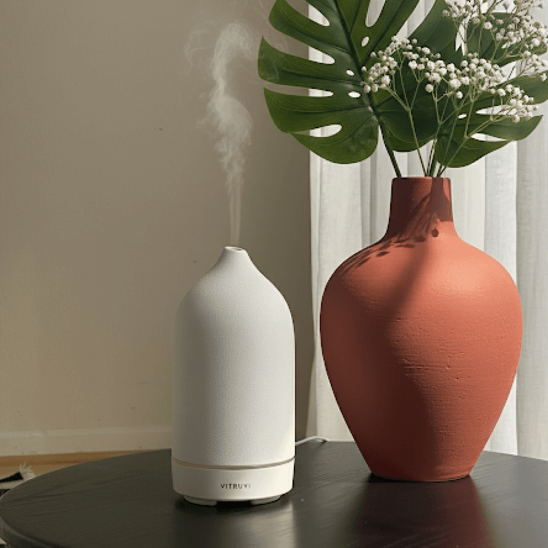 Vitruvi Stone Diffuser in modern home setting