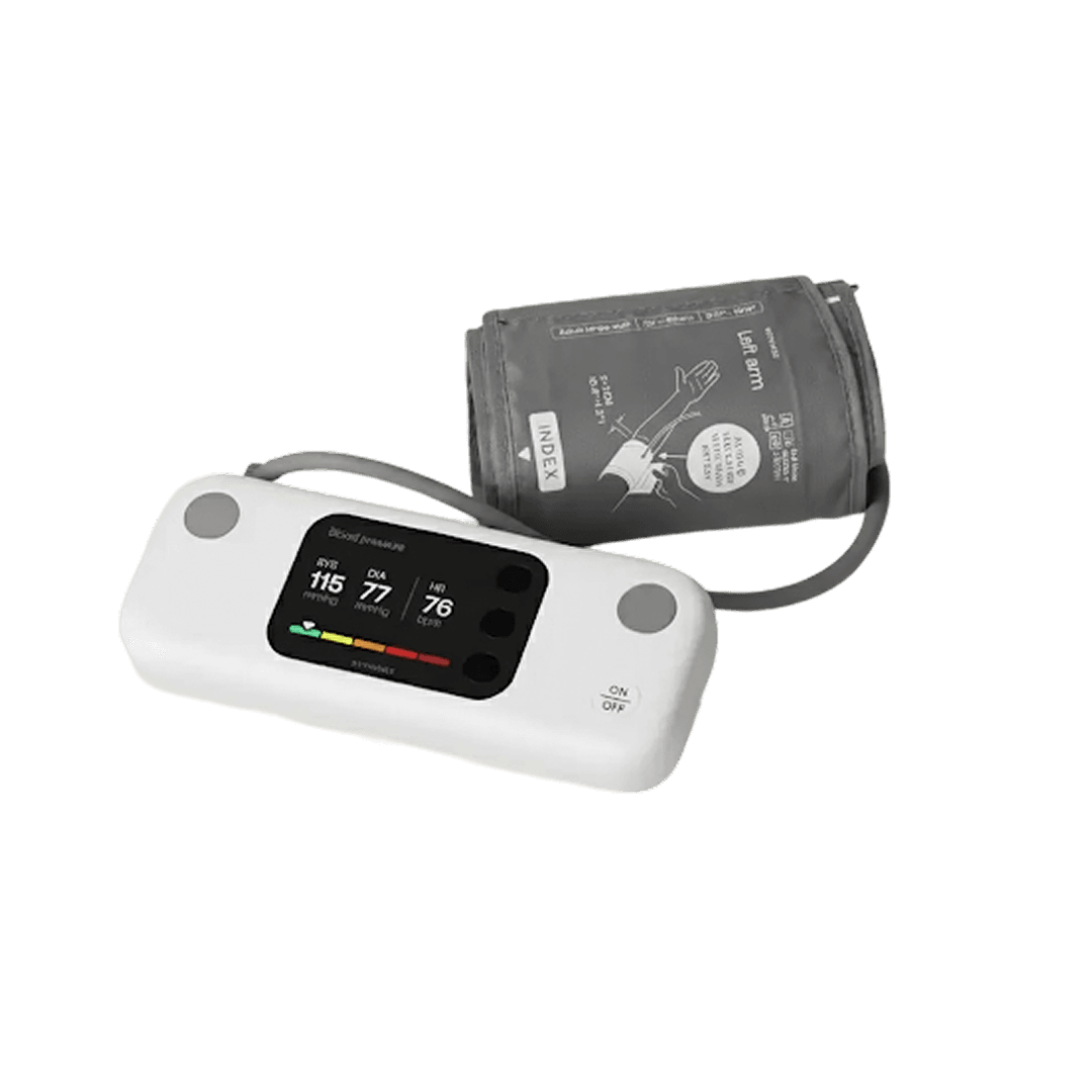 Withings BPM Vision in use for blood pressure monitoring