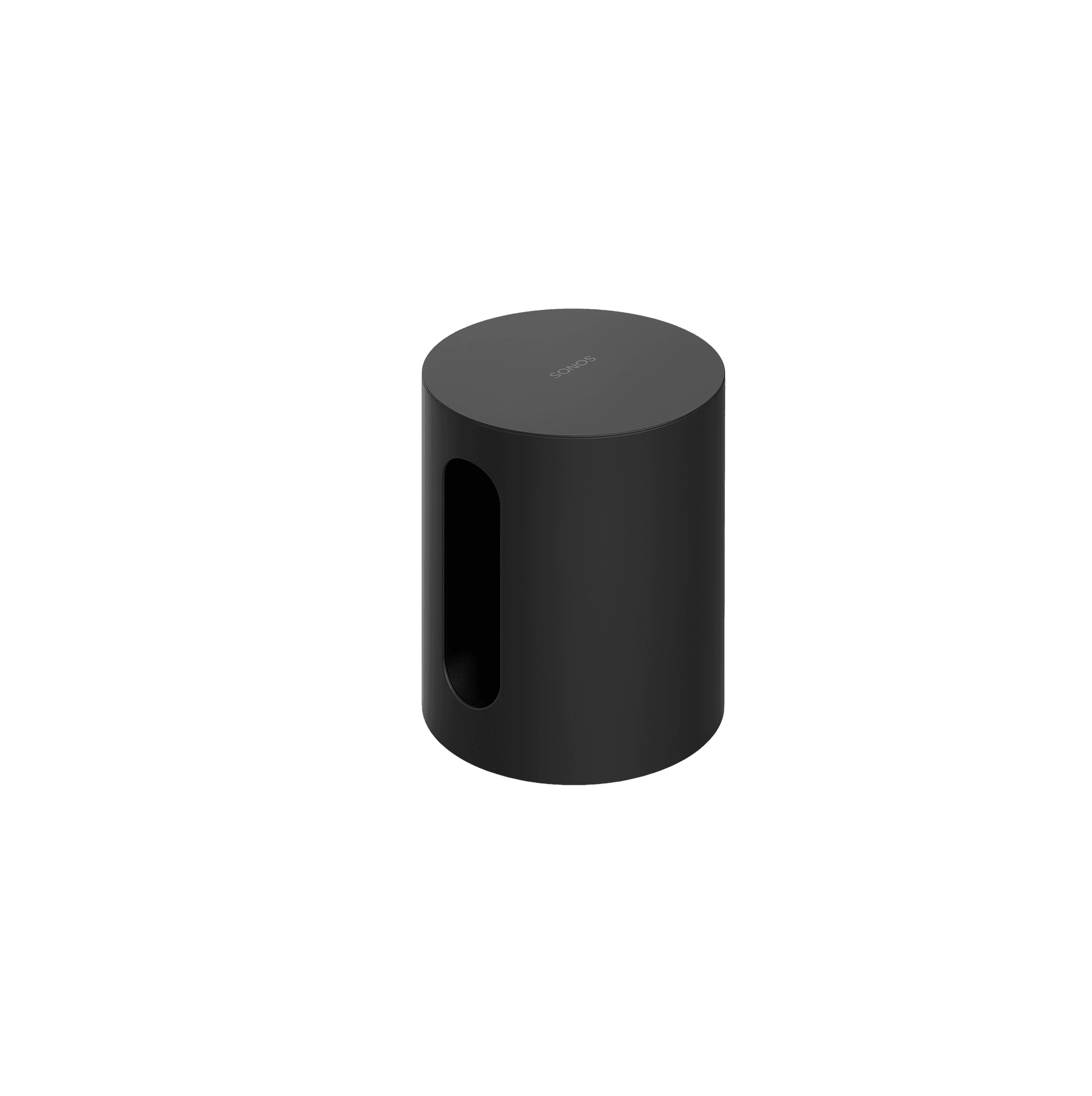 Sonos Sub Mini under a TV console