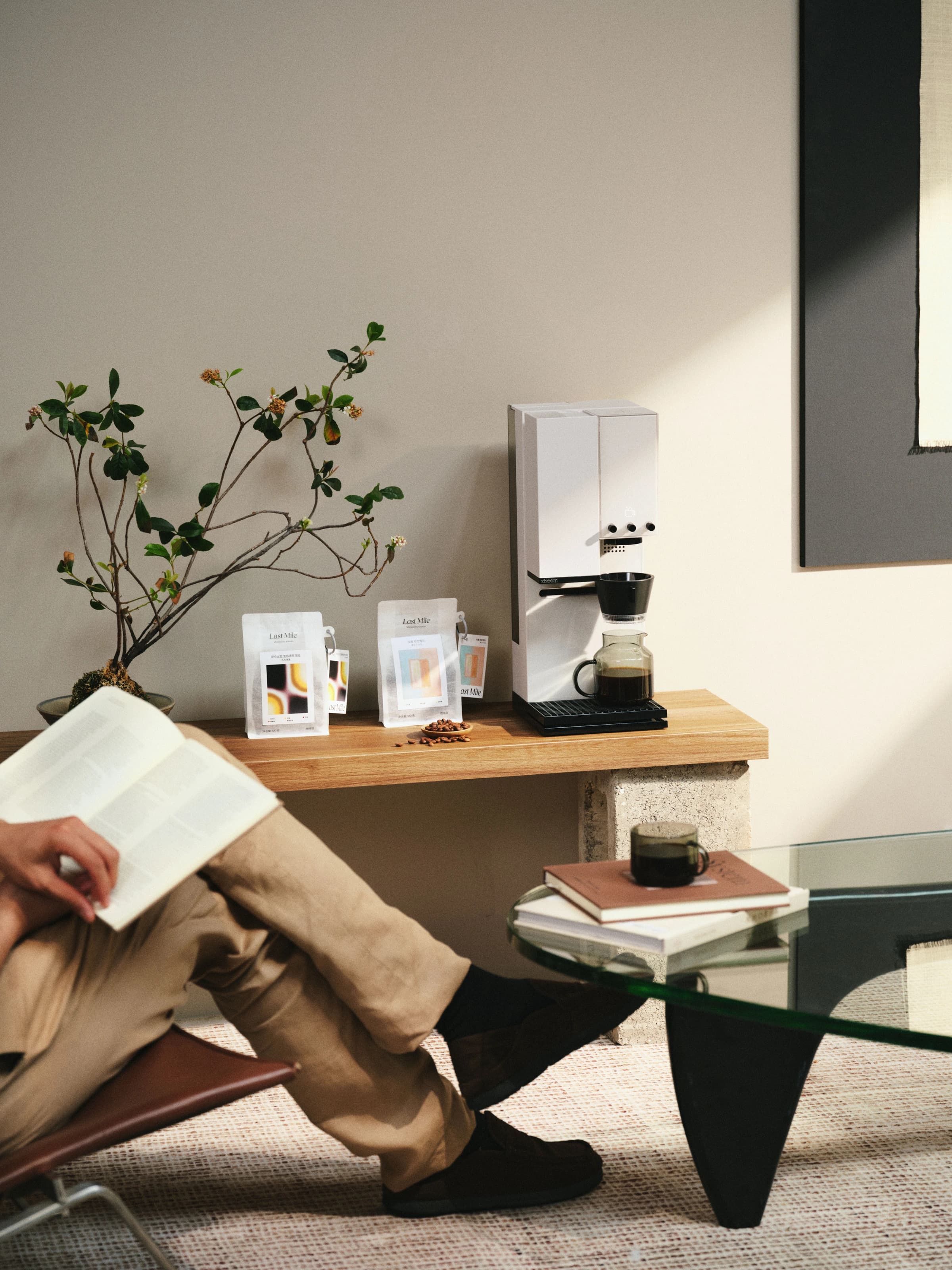 An xBloom coffee brewer
